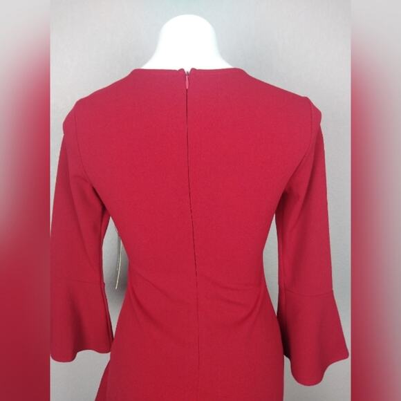 Lulus Sensational Statement Red Ruffled Bodycon Dress Size Small - Picture 12 of 16